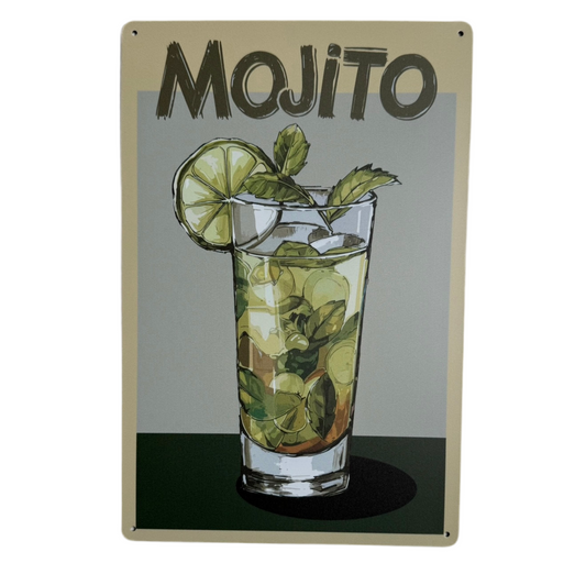 Wandbord Cocktails - Mojito